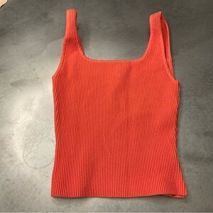 Babaton Ribbed Scarlet Tank Top